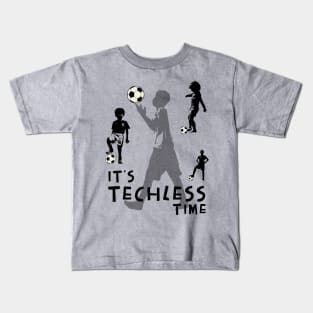 Techless Time Soccer Football Futbol Kids Athlete Athletic Tee Kids T-Shirt